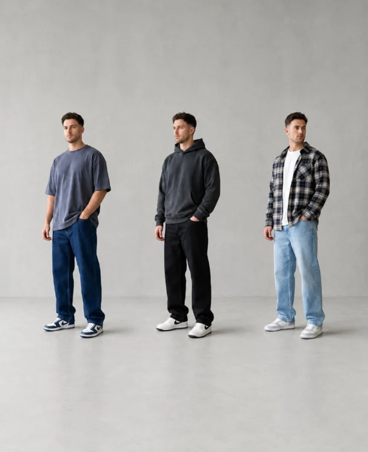 Pack of 2 - DENZ Pants™ Premium Baggy Jeans
