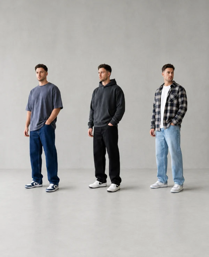 Pack of 2 - DENZ Pants™ Premium Baggy Jeans